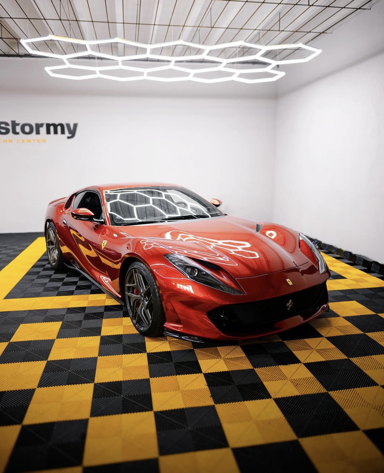 Stormy imported luxury racing car