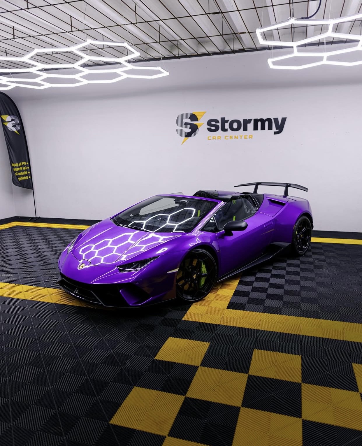 Stormy imported luxury racing car